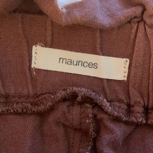 MAURICES, linen pants, tie waist and pockets, medium - Picture 2 of 9